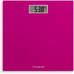 Premiss 2 Pèse-Personne Numérique, Verre Trempé, Graduation De Précision Chaque 100 G, Fonctions Intelligentes, Grand Écran, Batterie Incluse, Fuchsia, 30 X 30 Cm - Neuf