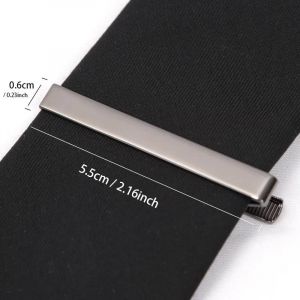 Pinces à cravate couleur or,cadeaux pour hommes,fermoir à barre Simple en métal,accessoires pratiques pour cravate,épingle à cravate,Clip de collier pour hommes--A3 - Neuf