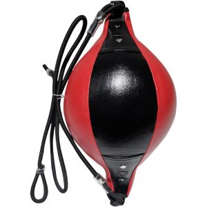 Ballon De Vitesse, Double Extr&eacute;mit&eacute; Speed Ball, Balle De Vitesse, Poire De Vitesse De Boxe Cuir Pendaison, Sac De Boxe Avec Gonfleur Frappe Ensemble D'entra&icirc;nement Pour Fitness Mma Muay Thai - Neuf
