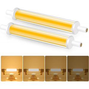 Kal-R7s Led 118mm Dimmable, 7.7w 230v 850lm Blanc Chaud 3000k R7s Ampoules Led, Équivalent Pour 100w J118 R7s Ampoules Halogènes, Pas De Flicker, 2pcs - Neuf