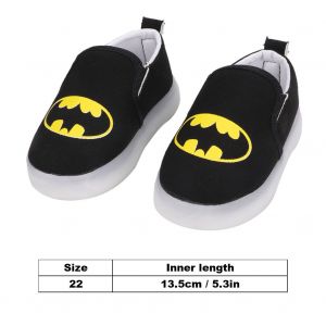Chaussures De Course Lumineuses Classiques Pour Enfants, Motif Dessin Anime, Baskets A Led Clignotantes (Batman 22) - Neuf