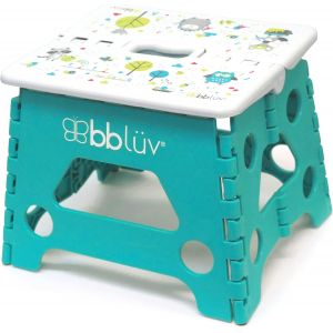 SUBZONAL-St&euml;p - marche pied pliable pour enfants et tout-petits - tabouret pliant antid&eacute;rapant supportant jusqu'&agrave; 90kilos - parfait pour l'apprentissage de la propret&eacute; et le brossage des dents-Aqua - Neuf