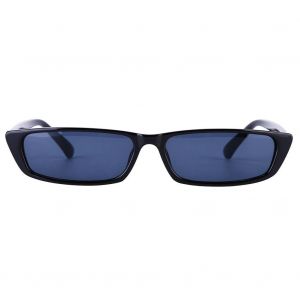 Protection Uv Sport De Plein Air Alliage Géométrie Verre Lunettes De Soleil (Monture Noire Lentille Grise) - Neuf