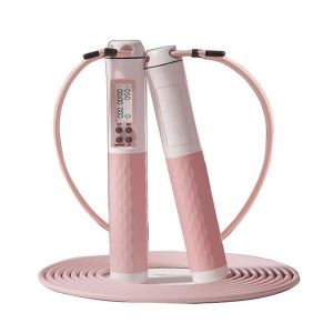 Corde À Sauter Lestée Intelligente Et Réglable Avec Compteur Led - Durable, Ergonomique Et Parfaite Pour Tous Les Niveaux De Forme Physique - Neuf