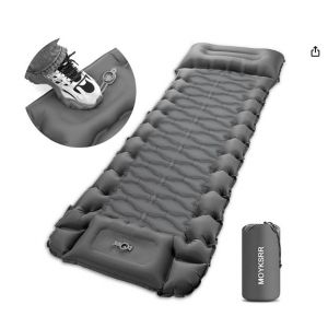 Matelas De Camping Gonflable, Matelas Camping Autogonflant Pliable Avec Pompe &Agrave; Pied, Matelas Gonflable R&eacute;sistant &Agrave; L'Eau, Portable Tapis De Matelas Pour Camping, Voyage, Plage, Tente - Neuf