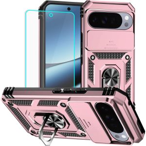 LORANKA-Coque pour Pixel 10 Pro XL avec protecteur d'&eacute;cran : [Qualit&eacute; militaire test&eacute;e contre les chutes de 6,1 m] Anneau de protection pour appareil photo coulissant antichoc &iquest; Google Pixel 10 Pro X - Neuf