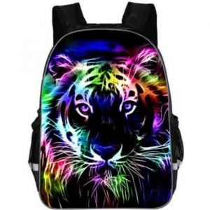 Cartable Sac À Dos Garçon 3D Animal Tigre Cartoon Sac d'École Crèche/ Maternelle/Primaire 13 Pouces ( Hauteur: 110cm - 125cm ) - Neuf