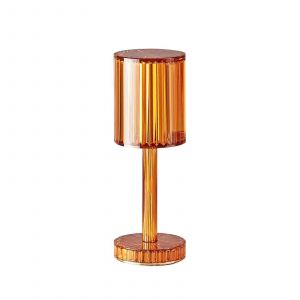 Lampe Touching Control Crystal Lampe de table sans fil Crystal avec port USB 3 voies dimmable chevet - Neuf