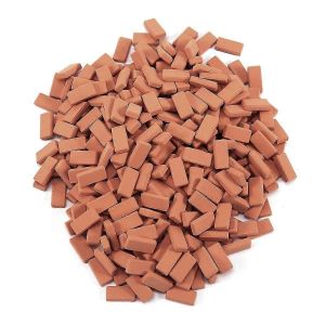 350 pièces Mini briques pour l'aménagement paysager Briques miniatures Mur de briques Petites briques pour les pièces de jardin,1/ - Neuf