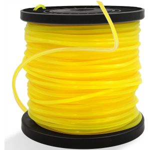 SUBZONAL-Fil de Coupe carr&eacute;e Robuste 0,095 Pouce 2,4 mm x 100 m D&eacute;broussailleuse Ligne en Nylon Fil pour Coupe-Bordures, Taille Diagonale 3,4 mm 0,13 Pouce - Neuf