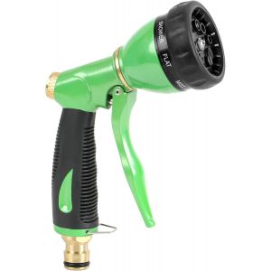 Pistolet De Pulvérisation Pour Tuyau D'Arrosage, En Métal Robuste, 8 Motifs, Buses De Tuyau D'Arrosage Haute Pression Et Pistolets De Pulvérisation, Pour Arroser Les Plantes, Le Lavage De - Neuf