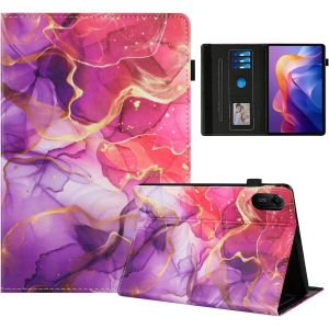 Kal-Coque Pour Xiaomi Redmi Pad 2 11 Pouces Impression Graphique Housse En Tablette Cuir Pu Protection Pour Xiaomi Redmi Pad 2 11 Pouces Marbre Rose Doré - Neuf
