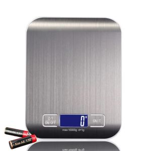 Balance De Cuisine Numérique Professionnelle 0,001 Kg À 10 Kg - Balance Multifonction Avec Écran Lcd Et Fonction Tare - Pèse-Lettres Avec Grande Surface De Pesée En Acier Inoxydable - Mesure - Neuf