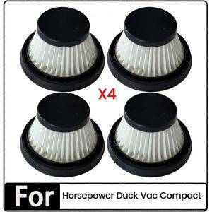 Lot de 4 filtres de rechange lavables pour aspirateur compact Horsepower Duck Vac - Neuf