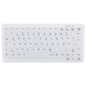 Contour Active Key MedicalKey AK-C4110 - Clavier - r&eacute;tro-&eacute;clair&eacute; - USB - Allemand - blanc - Neuf