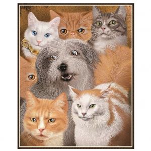 Hjlian Peinture Diamant A Faire Soi-Meme, Broderie En Strass, Decoration De Chambre Coloree, Animaux - Neuf