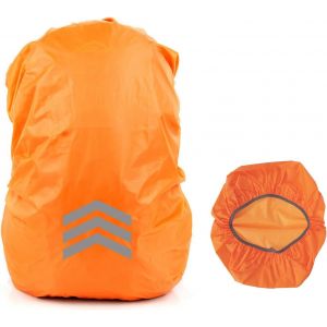 Housse De Pluie Sac À Dos,Housses De Pluie Imperméables Pour Sac À Dos,Housse Sac À Dos Imperméable Réfléchissante,Protection Sac À Dos Pluie,Pour Camping Randonnée (18-30l).[B1761] - Neuf