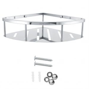 Hjlian Etagere D'angle Murale En Acier Inoxydable, Panier De Rangement, Decoration De Salle De Bain Et De Cuisine - Neuf