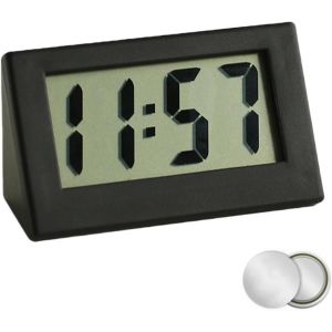 Petite horloge num&eacute;rique, petit r&eacute;veil de voyage num&eacute;rique, mini affichage portable Cl/ock, alarme de voyage Di/gital Cl/ock avec &eacute;cran LCD, horloge &eacute;lectronique Di/gital, horloge sans tic-tac Al/arm - Neuf