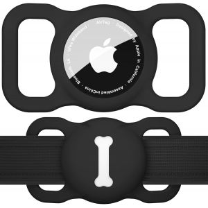 Vornixorsarlshop-Support De Collier Pour Chien Pour Airtag, Air Tag - &Eacute;tui Gps En Silicone Anti-Perte Pour Animal De Compagnie - Pendentif &Eacute;tanche - Housse De Protection Gps - Accessoire De Suivi Pou - Neuf