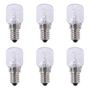 6x E14 Ampoule Haute Température 500 Degrés 25w Ampoule De Four À Bulles Halogène E14 250v 25w Ampoule À Quartz - Neuf