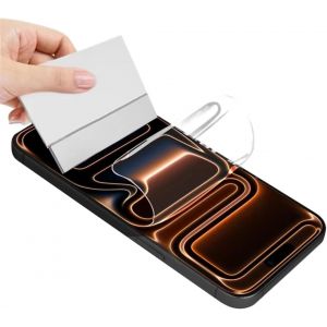 LORANKA-Protection d'&eacute;cran Pour iPhone 17 Pro Max, 2 Pi&egrave;ces HD Transparent TPU Film Hydrogel Flexible [non Verre Tremp&eacute;][Haute Sensibilit&eacute;] - Neuf