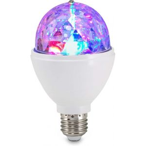 Kalanka-Briloner - Ampoule Disco Led Lampe De F&ecirc;te Led, Effets D'&eacute;clairage Disco, Autorotative, &Agrave; Changement De Couleur, Ampoule, 3w, Pour Toutes Les Lampes Avec Douille E27, Plastique, 7,3 X 12,9 Cm - Neuf