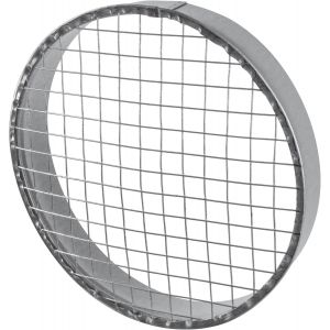 Cache-conduit rond en acier galvanisé de 20,3 x 20,3 cm avec écran en maille - Évent d'échappement ou d'admission CVC - Sortie d'air extérieure - Conduit de ventilation en spirale - Neuf