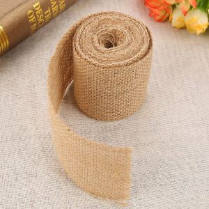 Rouleau De 2 M De Ruban De Jute Naturel Pour Emballage Cadeau De Mariage, Decoration De Maison - Neuf