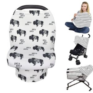 1 Housse D'allaitement Et Poncho D'allaitement Pour Bébé - Housse Multi-Usages Pour Siège Auto, Poussette, Protection Intégrale À 360° - Cadeau Pour Garçon Et Fille (10) - Neuf