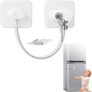 Enfant, Réfrigérateur, Serrure, Sécurité Des Enfants, Réfrigérateur Serrure De Porte, Armoire Fenêtre De Verrouillage, 3m Adhésif, Pvc, Fenêtre De Protection Pas De Perçage, Pas De Résidus - Neuf