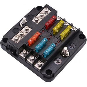 Boîte De Distribution De Courant Led Support De Lampe D'avertissement Pour Voiture, Bateau De La Marine Tricycle Voiture Camion Audio Jauge De Puissance Bloc - Neuf