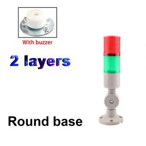 Tour Lumineuse Led Constante,45mm De Diamètre,24v Dc 220v,Tour De Signal Multicouche,Lumières D'alarme Empilables,Avertissement Pour Machine Industrielle - Type 2-S Yy-12v - Neuf
