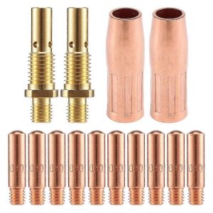14Pcs Mig Torche de soudage Kit d'accessoires pour Mini /1 & Magnum 100L MIG Soudeur Astuce Kit - Neuf