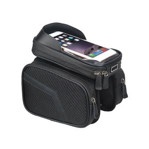 Sacoche De Cadre De V&eacute;lo Avec Tube Pour T&eacute;l&eacute;phone, 2 Poches Lat&eacute;rales Et &Eacute;cran Tactile - Neuf