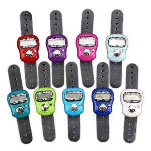 Lcd &Eacute;lectronique Doigt Main Anneau Tricot Ligne Compteur De Comptage Podom&egrave;tre Num&eacute;rique Main Tally Compteur Rand - Neuf
