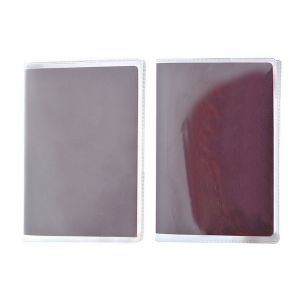 Ensemble de 8 prot&egrave;ge-passeports avec supports transparents et d&eacute;polis - Neuf