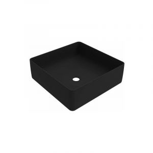 Ponsi - Lavabo Noir Mat 416x416 Mm Avec Installation Sur Plan Ercos Musa Blcernmusa0011 Couleurs: Noir Mat - Neuf