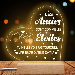Veilleuse Led Meilleure Amie Cadeau Idée Cadeau Femme Original Anniversaire Noel Cadeau - Neuf