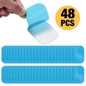 Ems Gel Pad - 48 Pcs Patch Electrostimulation Abs Électrodes Replacement De Feuille Gel Rechange - Neuf