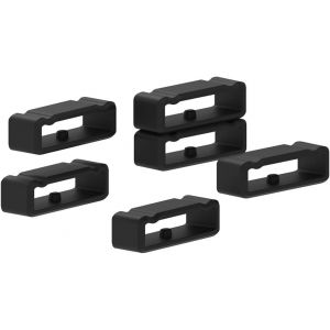Lot De 6 Fermoirs De Verrouillage En Silicone Compatibles Avec Suunto Spartan Sport Wrist Hr Baro/Suunto 9 Baro/Suunto Spartan Ultra Noir - Neuf