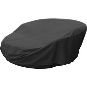 Ulteronixshop-Housse Lit De Jardin Rond, 600d Housse Lit De Jardin Imperm&eacute;able Avec Bandouli&egrave;re, Housse De Protection Canap&eacute; Lit Anti-Vent - Noir (&Oslash;210cm) - Neuf