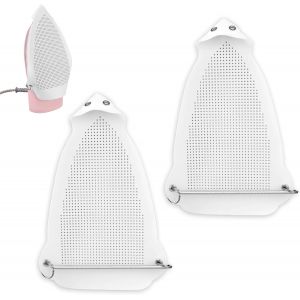 MEVRONISSHOP-2pcs Housses de Fer &agrave; Repasser, Protection Patin de Fer en T&eacute;flon Design Antid&eacute;rapant Base Anti-Br&ucirc;lure Protection pour V&ecirc;tements pour la Maison Et l'Atelier Couture - Neuf