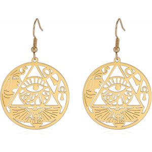 Kal-Boucles D'oreilles ?il D'horus Pour Femmes Boucles D'oreilles N?ud Celtique Boucles D'oreilles Déesse Égyptienne Croix Ankh Bijoux Religieux - Neuf