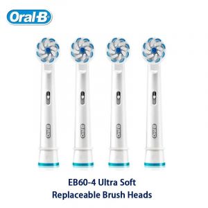 Oral B-Têtes De Brosse À Dents Électrique À Rotation Propre Et Précise,Véritables Brosses De Subdivision,4 Têtes,Eb17,Eb18,Eb20,Eb25,Eb30,Eb50,Eb60.Eb60 Brush Heads. - Neuf