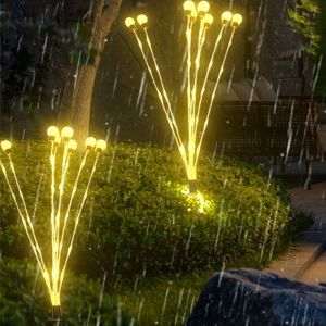 Lot De 2 Guirlandes Lumineuses Solaires &Agrave; Effet Lucioles Pour Jardin Ext&eacute;rieur, Avec Ampoules Scintillantes - Neuf