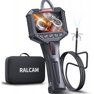 MEVRONISSHOP-Cam&eacute;ra Endoscope Industrielle 8,5 mm avec &Eacute;cran 3,5"" HD 1080P, Endoscope d&iquest;Inspection IP67 &Eacute;tanche avec 8 LED, C&acirc;ble Semi-Rigide 1M pour Tuyaux, Plomberie, Auto - Neuf