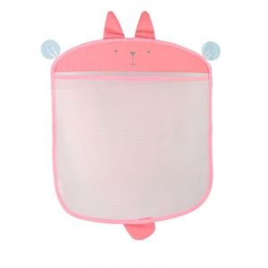 Sac De Rangement Pour Jouets De Bain Pour Bébé, Organiseur De Salle De Bain Suspendu En Filet Avec 2 Ventouses Puissantes Pour Brosse De Douche, Shampoing, Jouets De Bain Pour Enfants (Lapin Rose)-Générique - Neuf