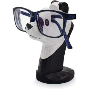 Support &Agrave; Lunettes En Bois Sculpt&eacute; &Agrave; La Main En Forme D'Animal Pour La Maison, Le Bureau, La D&eacute;coration (Panda) - Neuf
