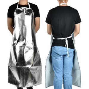Ulteronixshop-Tablier R&eacute;sistant &Agrave; La Chaleur, Tablier En Feuille D'aluminium, 1000 &deg;C, Tablier Imperm&eacute;able, Tablier De Travail &Agrave; Haute Temp&eacute;rature, Tablier Ignifuge Pour La Cuisine, Le Barbecue, Le Travail - Neuf
